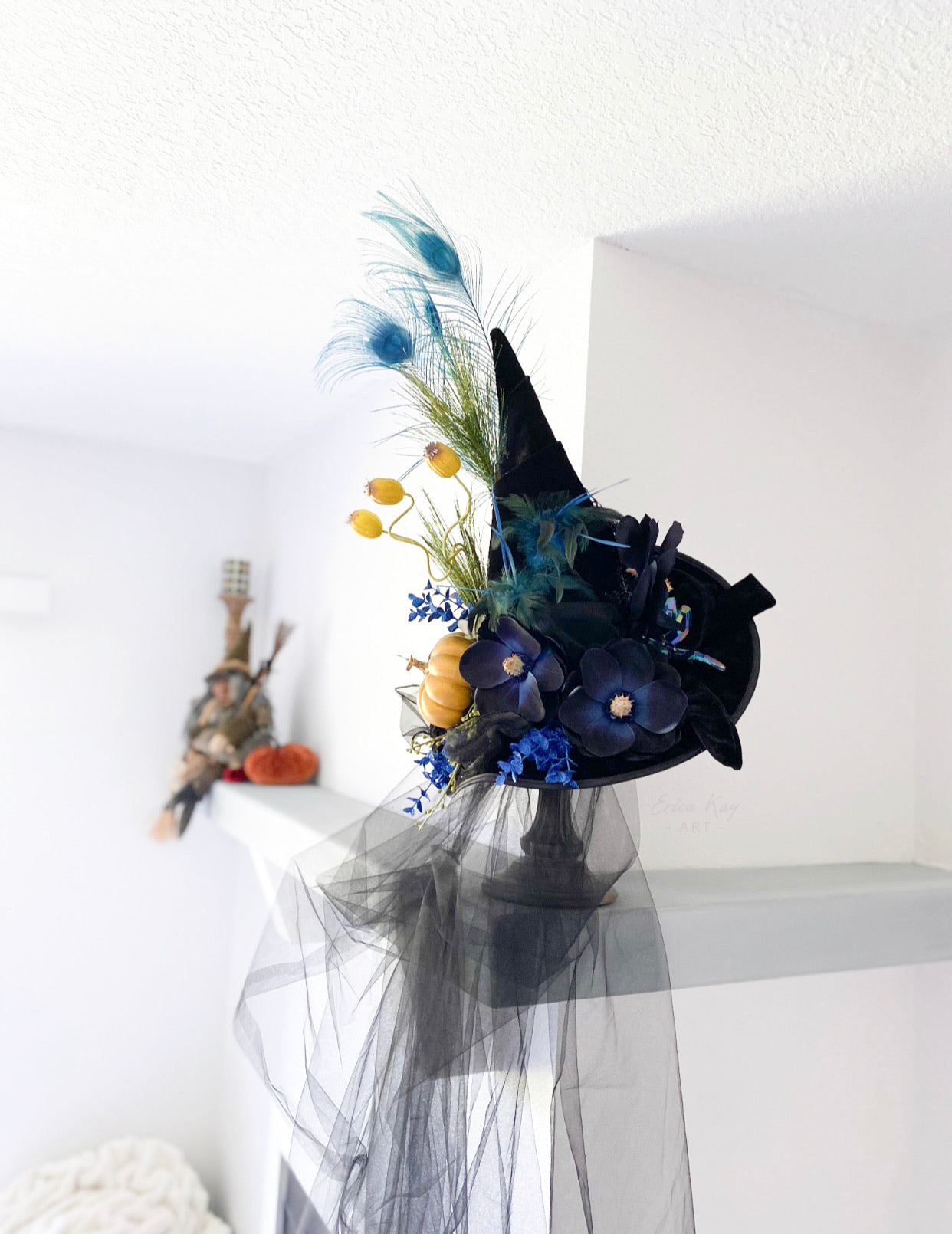 Black and Blue Witch Hat