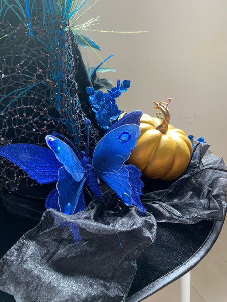 Black and Blue Witch Hat